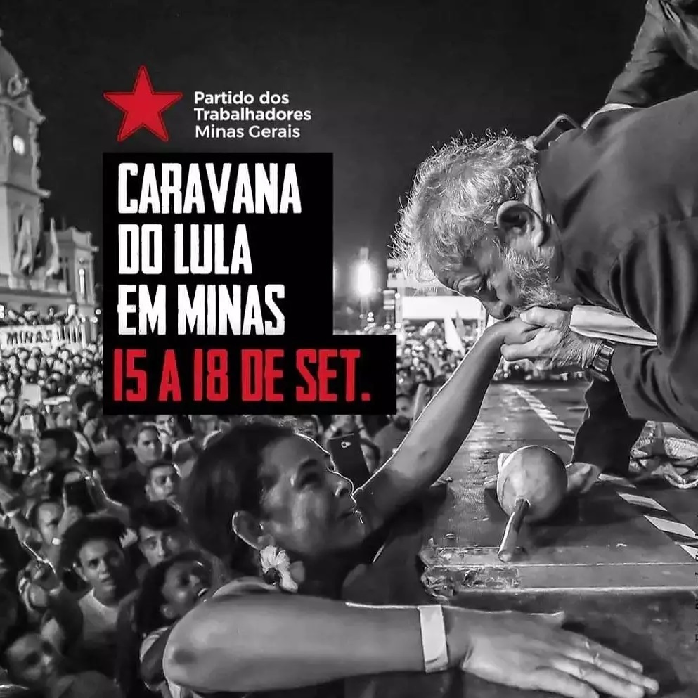 Depois do Nordeste Caravana do Lula estar em Minas em setembro