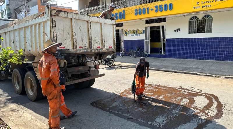 Ipatinga intensifica operação tapa-buracos em ruas e avenidas